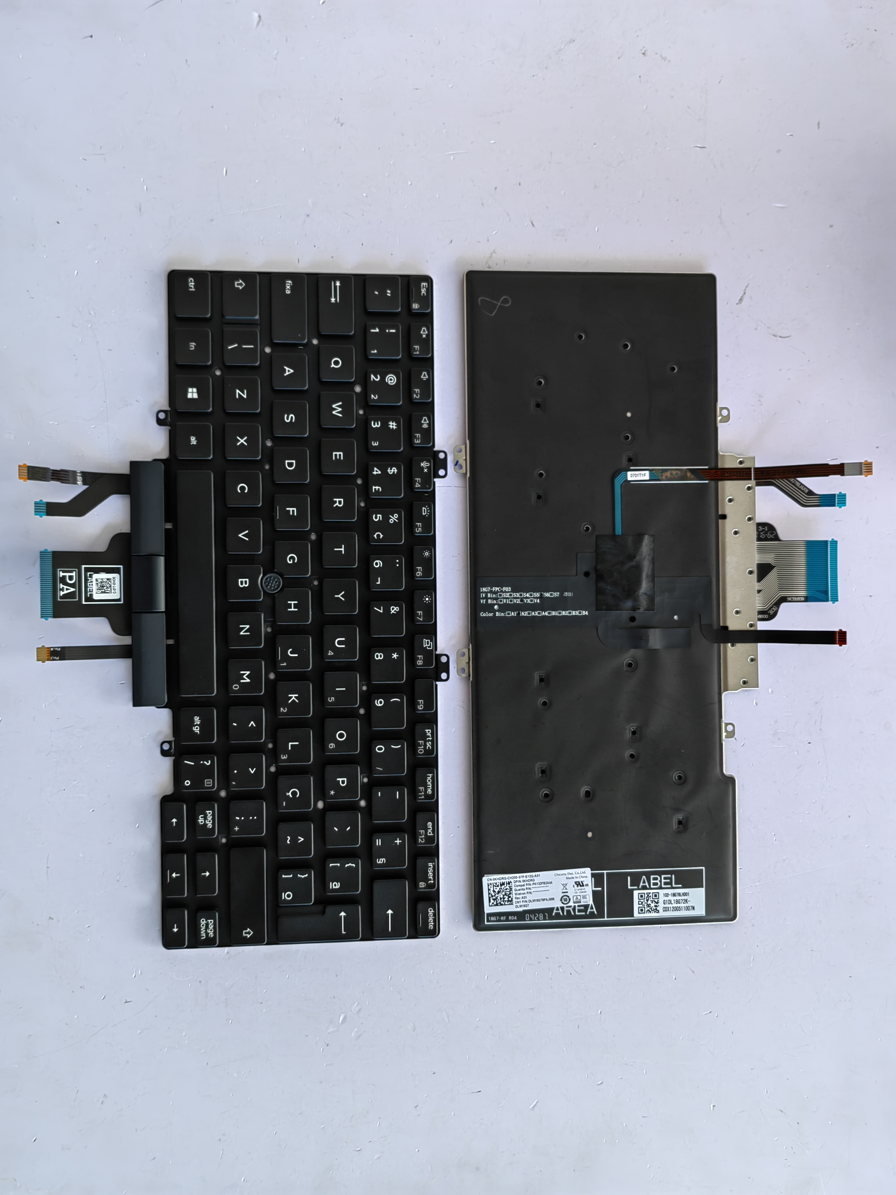 Picture of New Replacement Laptop Keyboard For DELL 5400/5410/5401/P98G/Latitude 5400 BLACK With Point Backlit BR Layout